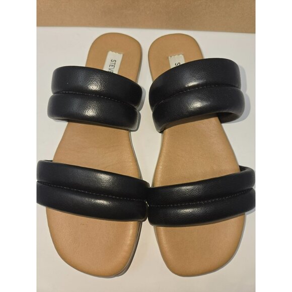Steve Madden Womens Wizen Leather Slide Sandals 6 - Picture 2 of 5